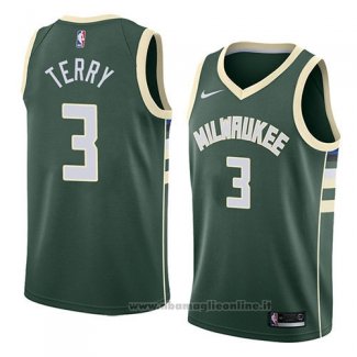 Maglia Milwaukee Bucks Jason Terry NO 3 Icon 2018 Verde