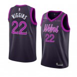 Maglia Minnesota Timberwolves Andrew Wiggins NO 22 Citta 2018-19 Viola