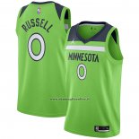 Maglia Minnesota Timberwolves D'angelo Russell #0 Statement 2020-21 Verde