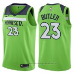 Maglia Minnesota Timberwolves Jimmy Butler NO 23 Statement 2017-18 Verde