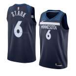 Maglia Minnesota Timberwolves Jonathan Stark NO 6 Icon 2018 Blu