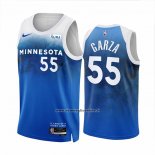 Maglia Minnesota Timberwolves Luka Garza #55 Citta 2023-24 Blu