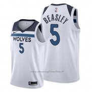 Maglia Minnesota Timberwolves Malik Beasley NO 5 Association 2019-20 Bianco