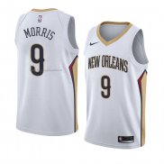 Maglia New Orleans Pelicans Darius Morris NO 9 Association 2018 Bianco