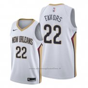 Maglia New Orleans Pelicans Derrick Favors NO 22 Association Bianco