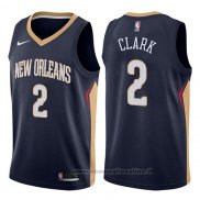 Maglia New Orleans Pelicans Ian Clark NO 2 Icon 2017-18 Blu