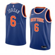 Maglia New York Knicks Deandre Jordan NO 6 Icon 2018 Blu