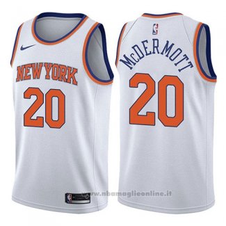 Maglia New York Knicks Doug McDermott NO 20 Association 2017-18 Bianco