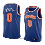 Maglia New York Knicks Emmanuel Mudiay NO 0 Icon 2018 Blu