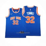 Maglia New York Knicks Karl-Anthony Towns #32 Icon 2024-25 Blu