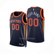 Maglia New York Knicks Personalizzate Statement 2024-25 Nero
