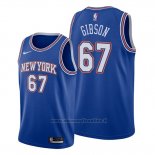 Maglia New York Knicks Taj Gibson NO 67 Statement Blu