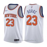 Maglia New York Knicks Trey Burke NO 23 Association 2017-18 Bianco