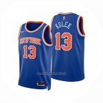 Maglia New York Knicks Tyler Kolek No 13 Icon 2025-26 Blu