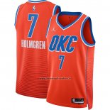Maglia Oklahoma City Thunder Chet Holmgren #7 Statement Arancione