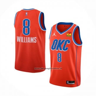 Maglia Oklahoma City Thunder Jalen Williams #8 Statement Arancione