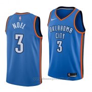 Maglia Oklahoma City Thunder Nerlens Noel NO 3 Icon 2017-18 Blu