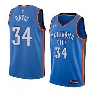 Maglia Oklahoma City Thunder Tyler Davis NO 34 Icon 2018 Blu