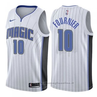 Maglia Orlando Magic Evan Fournier NO 10 Association 2017-18 Bianco