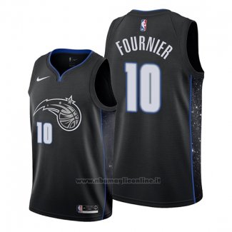 Maglia Orlando Magic Evan Fournier NO 10 Citta Edition Nero