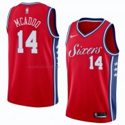 Maglia Philadelphia 76ers James Michael Mcadoo NO 14 Statement 2018 Rosso