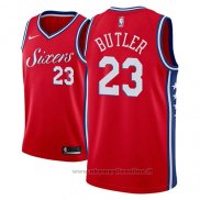 Maglia Philadelphia 76ers Jimmy Butler NO 23 Statement 2018-19 Rosso