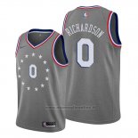 Maglia Philadelphia 76ers Josh Richardson NO 0 Citta Grigio