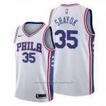 Maglia Philadelphia 76ers Marial Shayok NO 35 Association Bianco