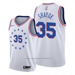 Maglia Philadelphia 76ers Marial Shayok NO 35 Earned Bianco