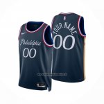 Maglia Philadelphia 76ers Personalizzate Citta 2025-26 Blu