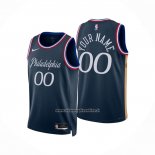 Maglia Philadelphia 76ers Personalizzate Citta 2025-26 Blu