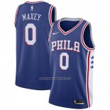 Maglia Philadelphia 76ers Tyrese Maxey #0 Icon Blu