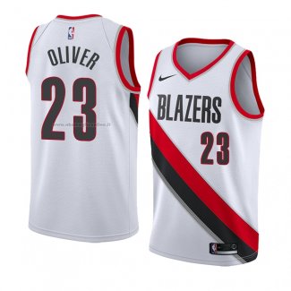 Maglia Portland Trail Blazers Cameron Oliver NO 23 Association 2018 Bianco