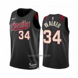 Maglia Portland Trail Blazers Jabari Walker #34 Citta 2023-24 Nero