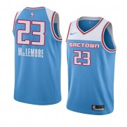 Maglia Sacramento Kings Ben Mclemore NO 23 Citta 2018-19 Blu