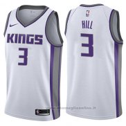 Maglia Sacramento Kings George Hill NO 3 Association 2017-18 Bianco