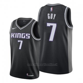 Maglia Sacramento Kings Kyle Guy NO 7 Statement 2019-20 Nero