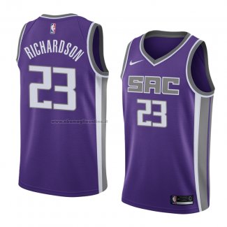 Maglia Sacramento Kings Malachi Richardson NO 23 Icon 2018 Viola