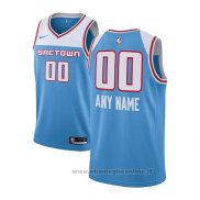 Maglia Sacramento Kings Personalizzate Citta 2018-19 Blu