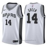 Maglia San Antonio Spurs Danny Green NO 14 Association 2017-18 Bianco