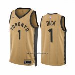 Maglia Toronto Raptors Gradey Dick #1 Citta 2023-24 Or