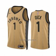 Maglia Toronto Raptors Gradey Dick #1 Citta 2023-24 Or