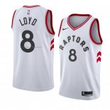 Maglia Toronto Raptors Jordan Loyd NO 8 Association 2018 Bianco