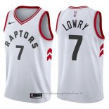 Maglia Toronto Raptors Kyle Lowry NO 7 2017-18 Bianco