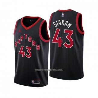 Maglia Toronto Raptors Pascal Siakam #43 Statement 2020-21 Nero