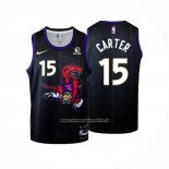 Maglia Toronto Raptors Vince Carter #15 Citta 2024-25 Nero