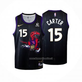 Maglia Toronto Raptors Vince Carter #15 Citta 2024-25 Nero