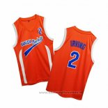 Maglia Uncle Drew Kyrie Irving Harlem Buckets Arancione