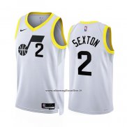 Maglia Utah Jazz Collin Sexton #2 Association 2022-23 Bianco