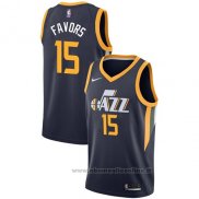 Maglia Utah Jazz Derrick Favors NO 15 Icon 2017-18 Blu